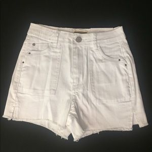 Hart Denim White Denim Shorts